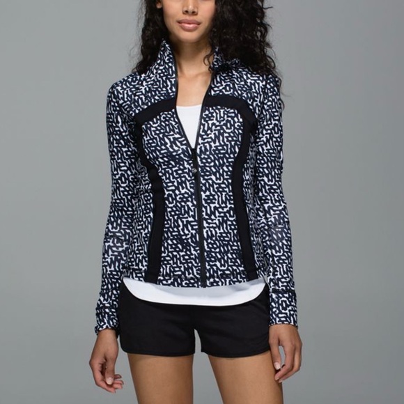 Lululemon Define Jacket Sz 4 In Net Pop White Black / Black - Picture 1 of 9